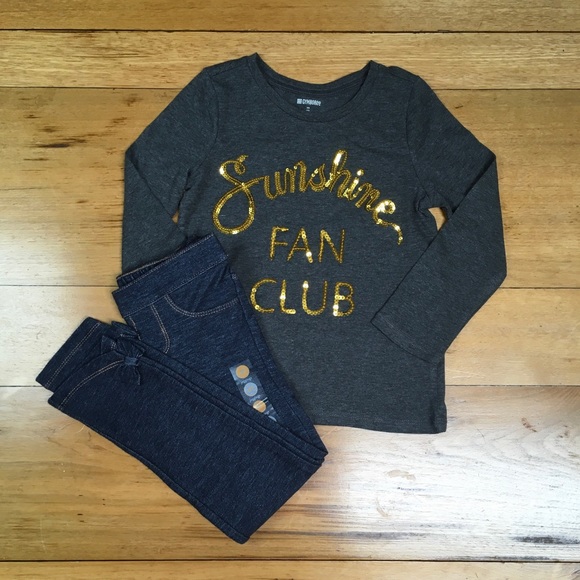 NWT Gymboree Girls Long Sleeve T-shirt and Jegging - Picture 9 of 12